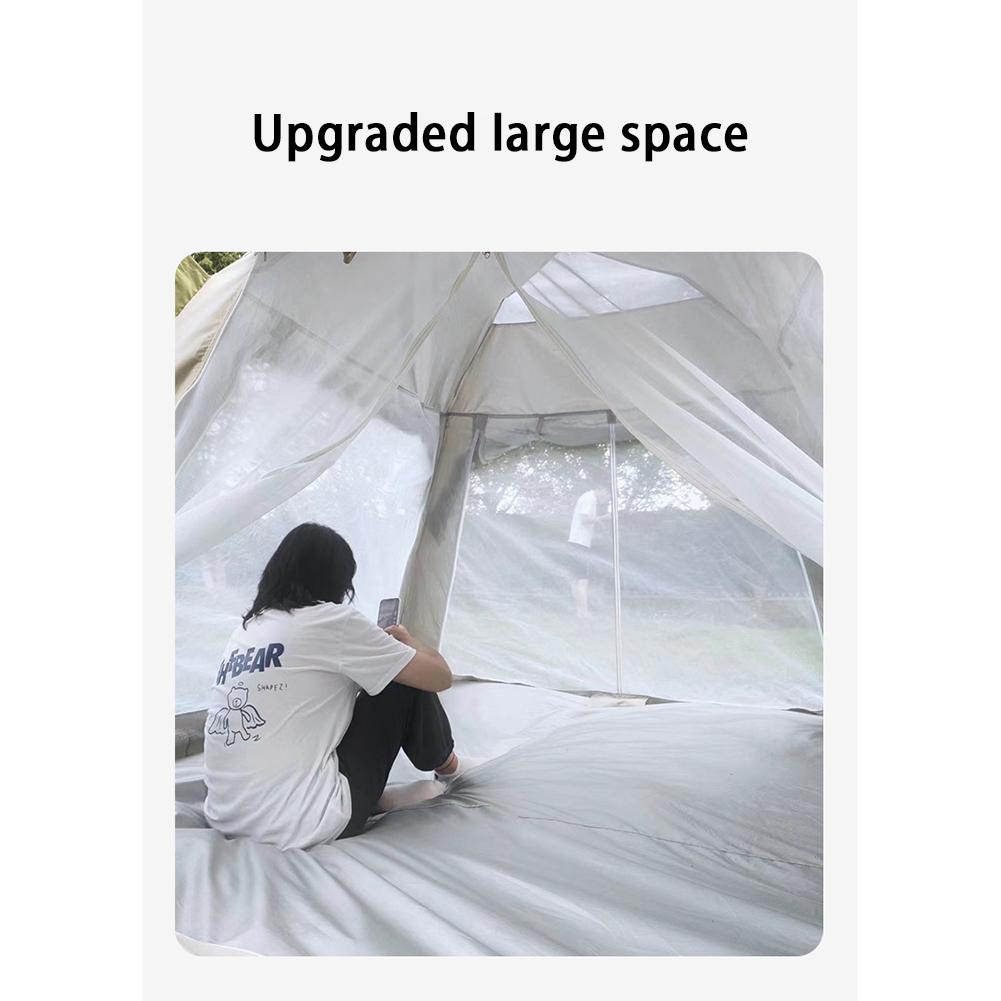 Cheap Goat Tents 4 6 People Outdoor Tent Portable Folding Sun Protective Rainstorm Prevention Four sided Full Automatic Tent   